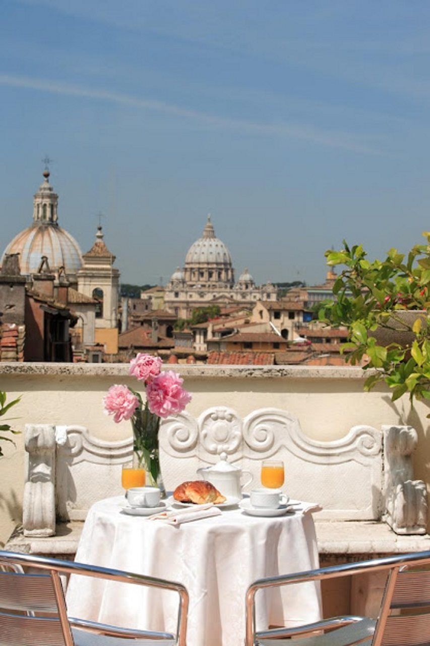 Hotel Genio Roma Restoran fotoğraf
